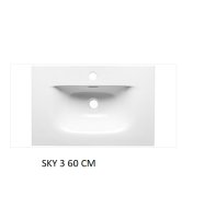 Koupelnová skříňka NOVA ČERNÁ 82-60 2D - pod umyvadlo 60