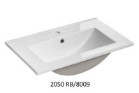 Koupelnová skříňka NOVA ČERNÁ 82-50 2D - pod umyvadlo 50