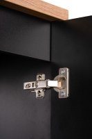 Koupelnová skříňka NOVA ČERNÁ 82-50 2D - pod umyvadlo 50