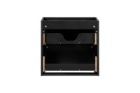 Koupelnová skříňka NOVA ČERNÁ 82-50 2S - pod umyvadlo 50