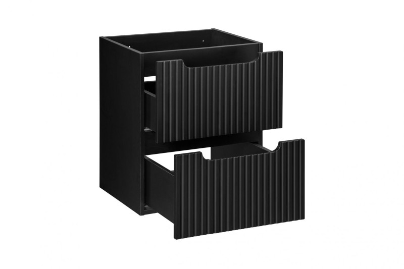 Koupelnová skříňka NOVA ČERNÁ 82-50 2S - pod umyvadlo 50