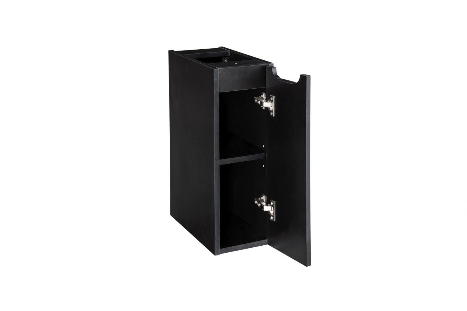 Koupelnová skříňka NOVA ČERNÁ 81-20 1D - závěsná spodní