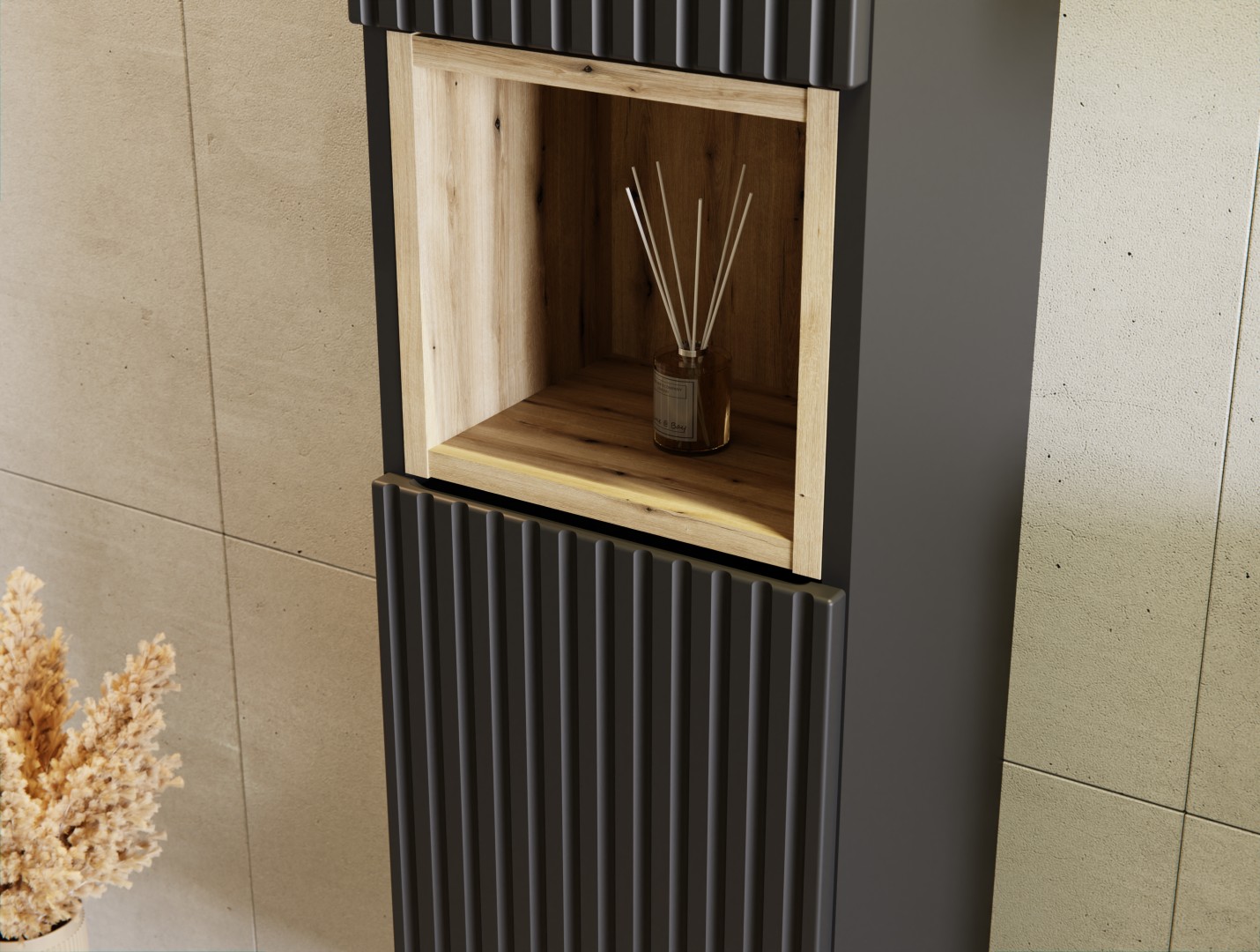 Koupelnová sestava NOVA ČERNÁ 150