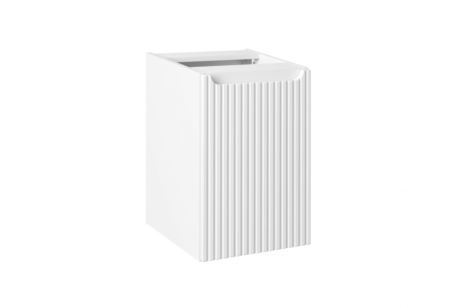 Koupelnová skříňka NOVA BÍLÁ 40 - 1D - závěsná spodní s košem