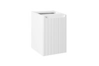 Koupelnová skříňka NOVA BÍLÁ 40 - 1D - závěsná spodní s košem