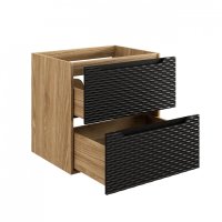 Koupelnová skříňka OCEAN ČERNÁ 82-60 2S - pod umyvadlo 60