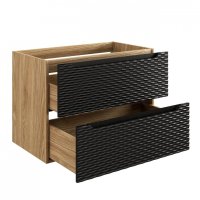 Koupelnová skříňka OCEAN ČERNÁ 82-80 2S - pod umyvadlo 80