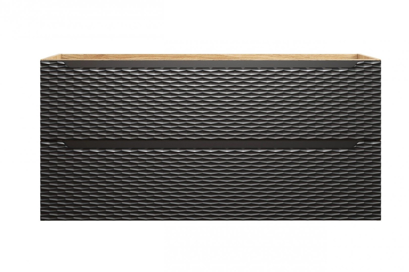 Koupelnová skříňka OCEAN ČERNÁ 82-120 2S - pod umyvadlo 120