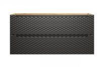 Koupelnová skříňka OCEAN ČERNÁ 82-120 2S - pod umyvadlo 120