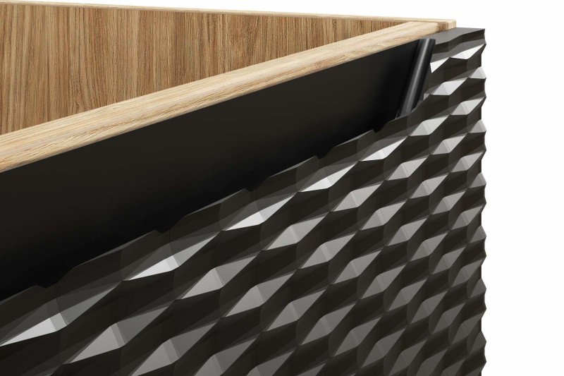 Koupelnová skříňka OCEAN ČERNÁ 82-120 2S - pod umyvadlo 120