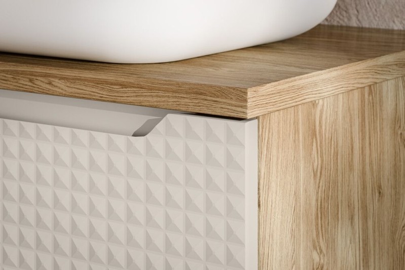 Koupelnová skříňka LUXOR BÉŽOVÁ 82-60 2D - pod umyvadlo 60