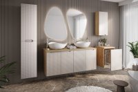 Koupelnová skříňka LUXOR BÉŽOVÁ 82-60 2S - pod umyvadlo 60