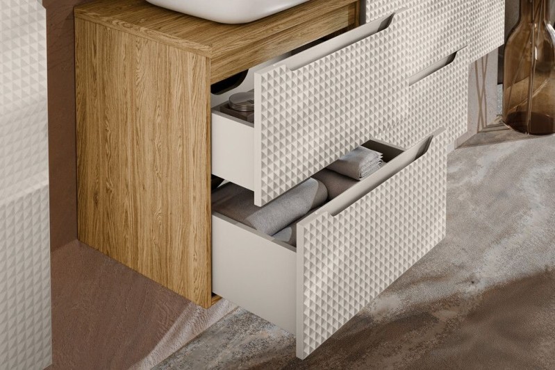 Koupelnová skříňka LUXOR BÉŽOVÁ 82-70 2S - pod umyvadlo 70