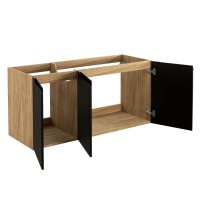 Koupelnová skříňka LUXOR ČERNÁ 82-120 3D - pod umyvadlo 120