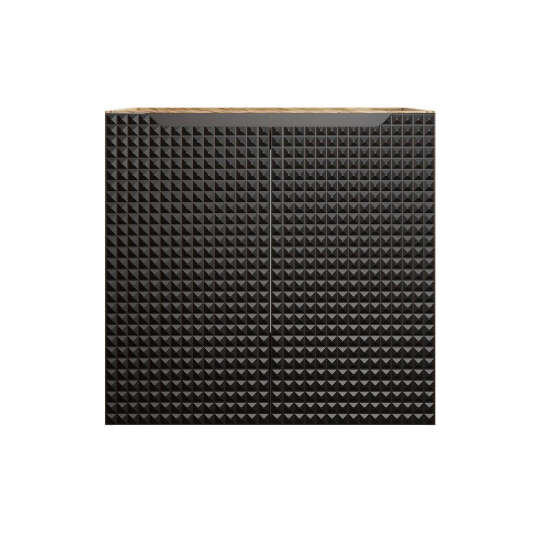 Koupelnová skříňka LUXOR ČERNÁ 82-60 2D - pod umyvadlo 60