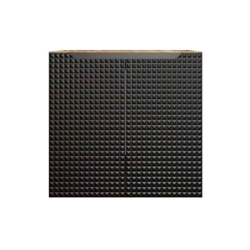 Koupelnová skříňka LUXOR ČERNÁ 82-60 2D - pod umyvadlo 60