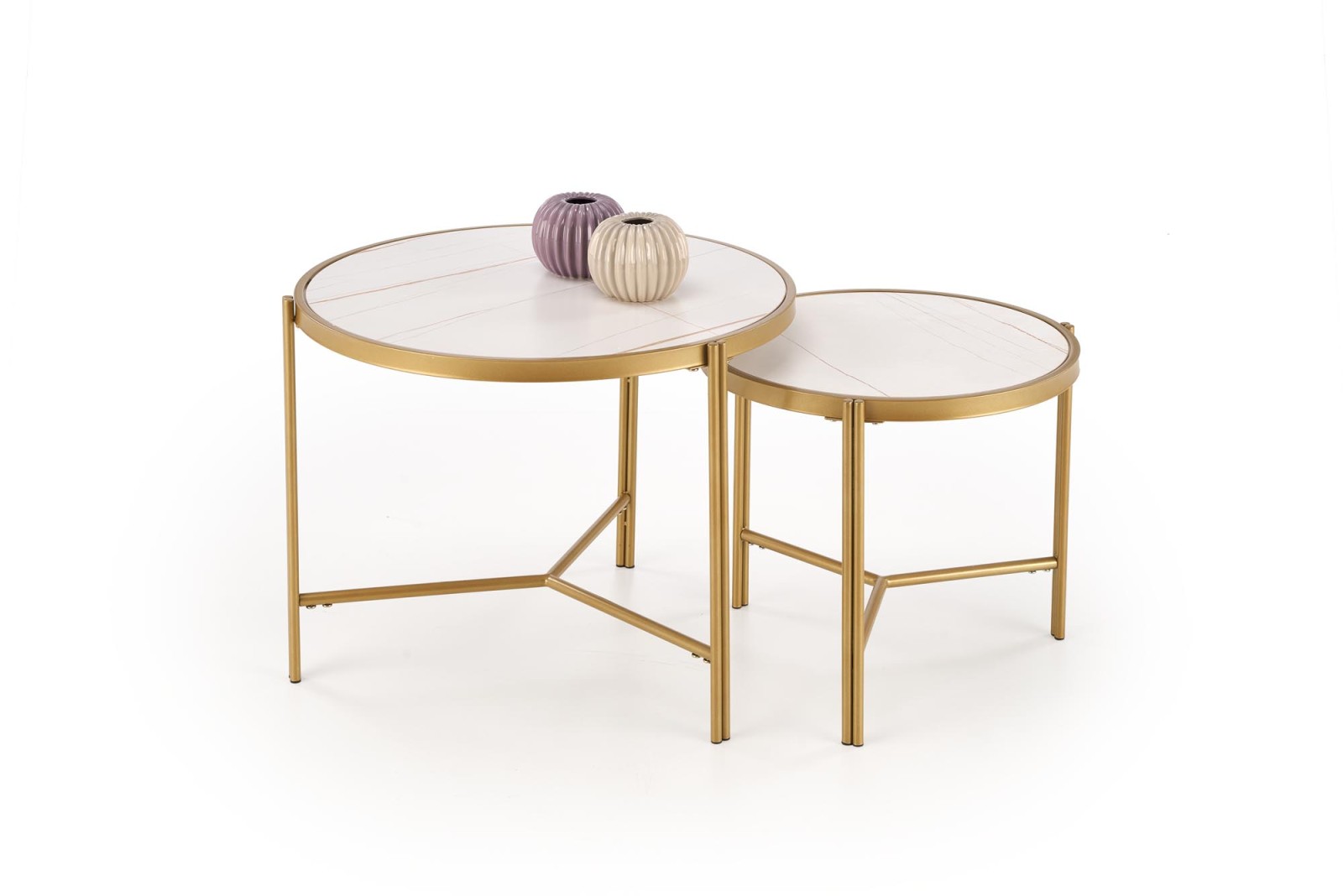 Set konferenčních stolků FATIMA  bílá