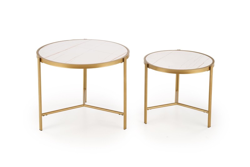 Set konferenčních stolků FATIMA  bílá