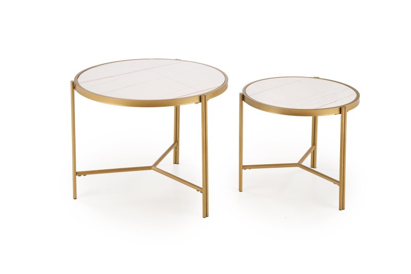 Set konferenčních stolků FATIMA  bílá