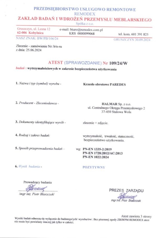 Kancelářské křeslo PAREDES