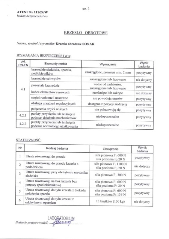 Kancelářské křeslo SONAR