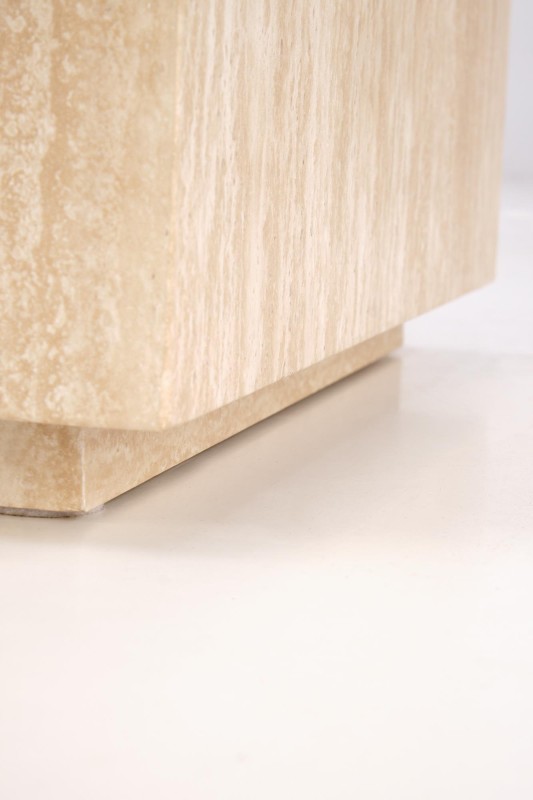 Konferenční stolek TRAVERTINO S čtvercový