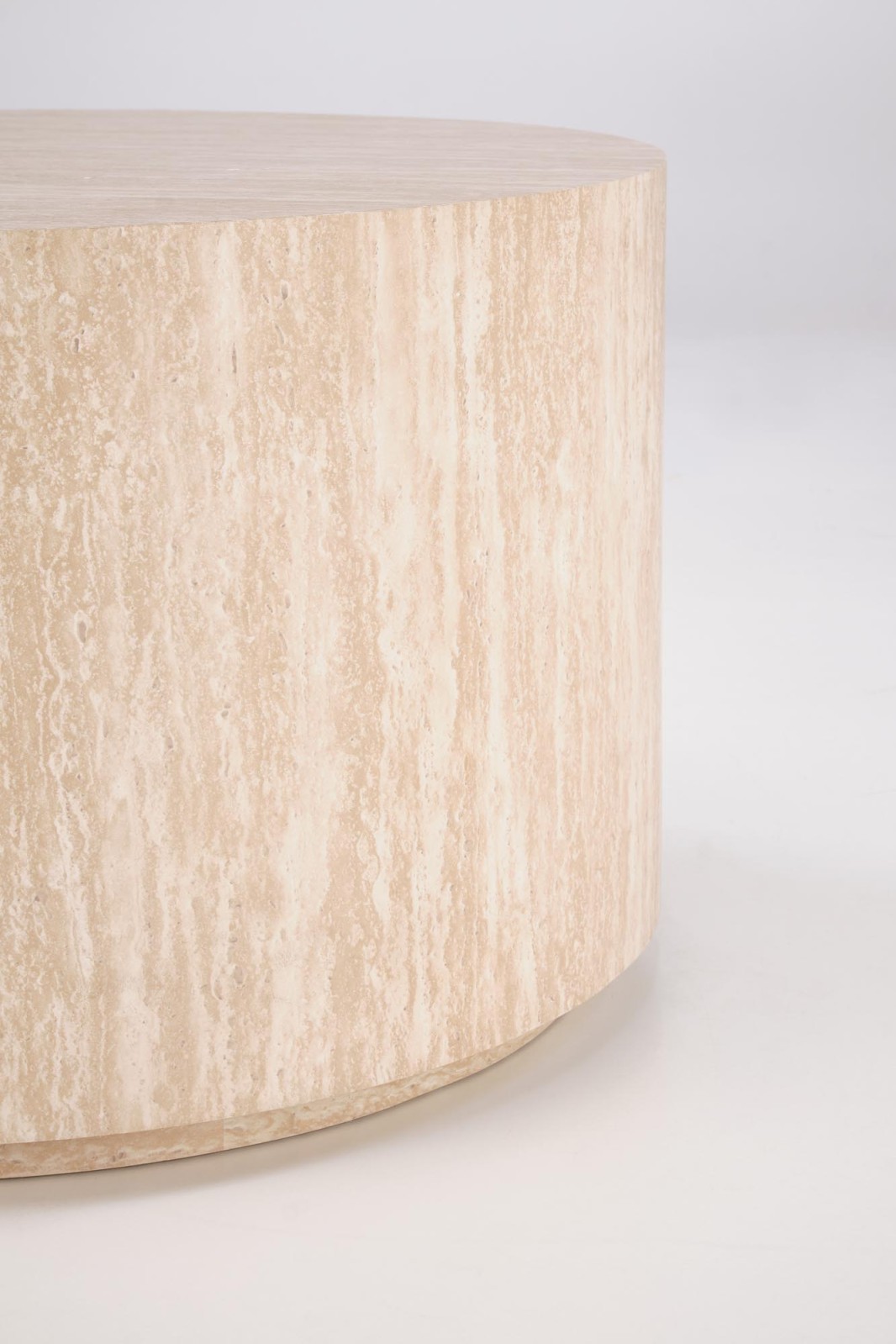 Konferenční stolek TRAVERTINO kulatý