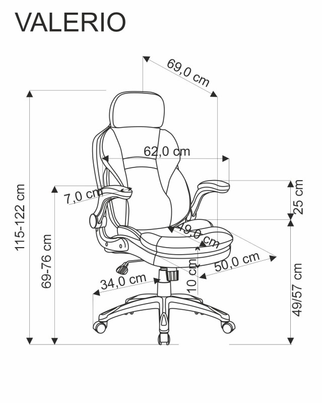 Kancelářské křeslo VALERIO