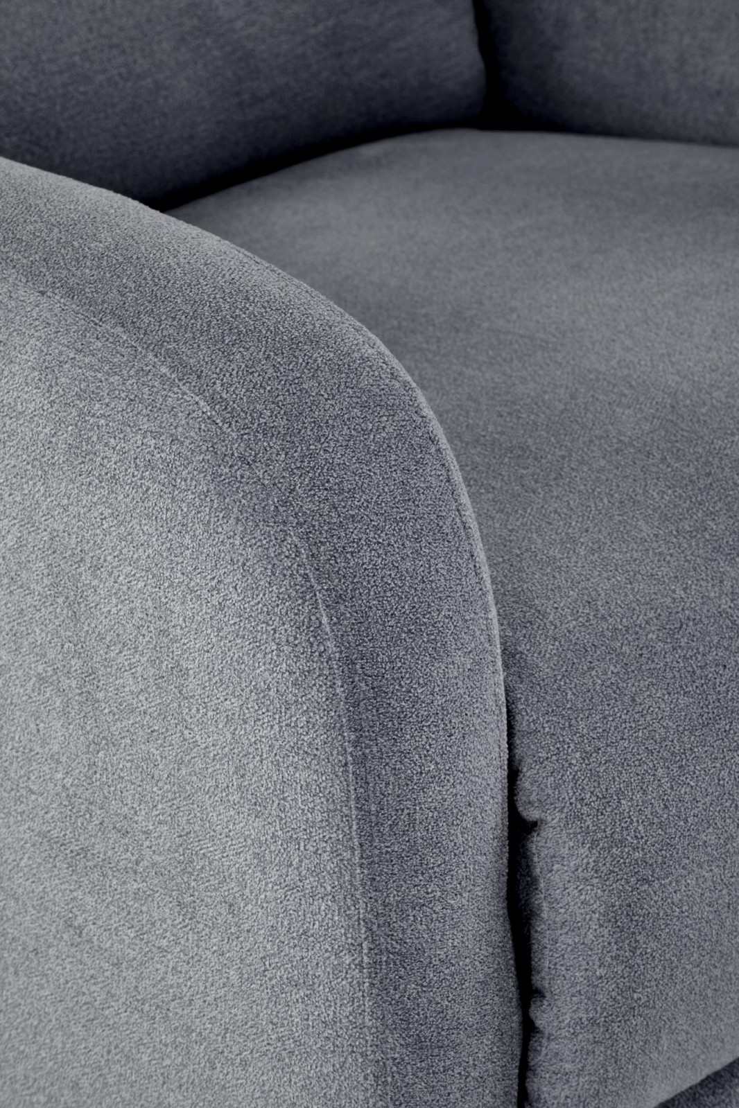 Křeslo ušák CARINIO šedé