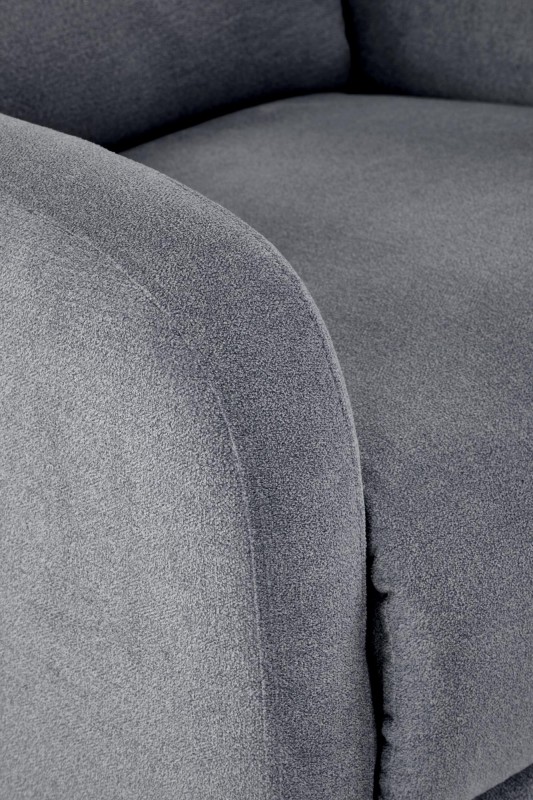 Křeslo ušák CARINIO šedé