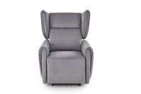 Křeslo ušák GELATO šedé