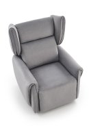 Křeslo ušák GELATO šedé