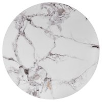 Set konferenčních stolků GILDA bílý mramor/zlatá