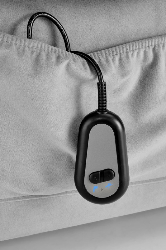 Křeslo ušák HORTON šedé