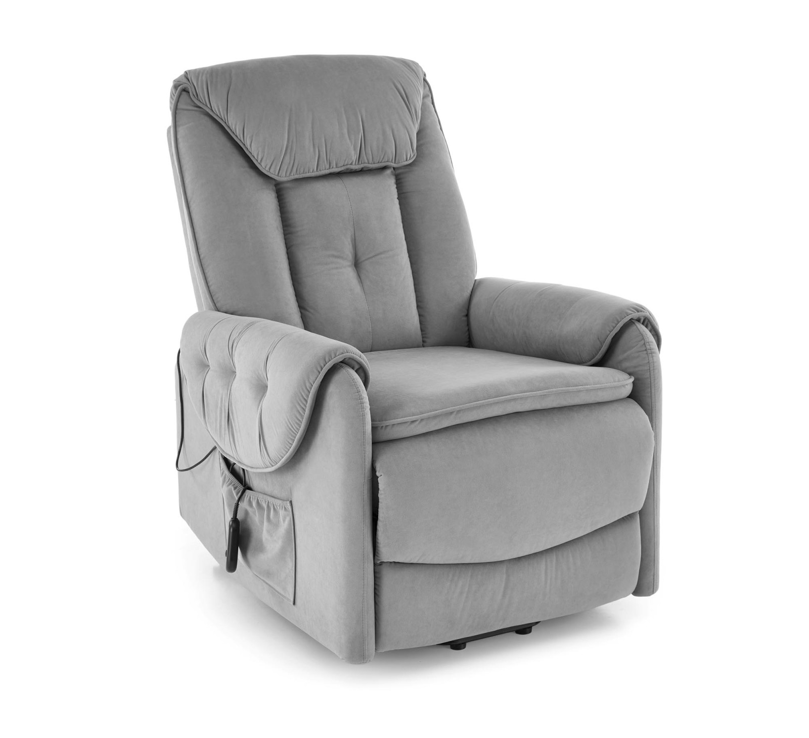 Křeslo ušák HORTON šedé