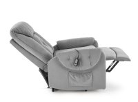 Křeslo ušák HORTON šedé