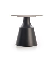 Konferenční stolky MAGNETA set 2ks bílý mramor/černá