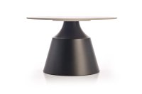 Konferenční stolky MAGNETA set 2ks bílý mramor/černá