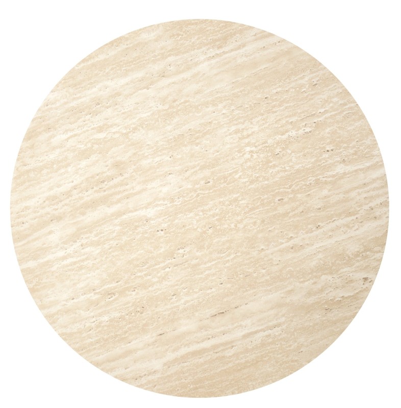 Konferenční stolky OREO travertin / bílá