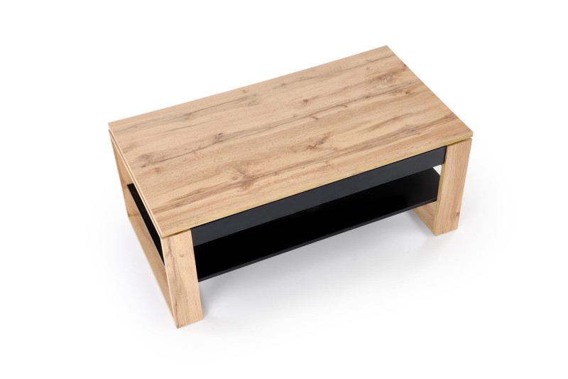 Konferenční stolek BETTY se zvedací deskou, dub artisan/černá