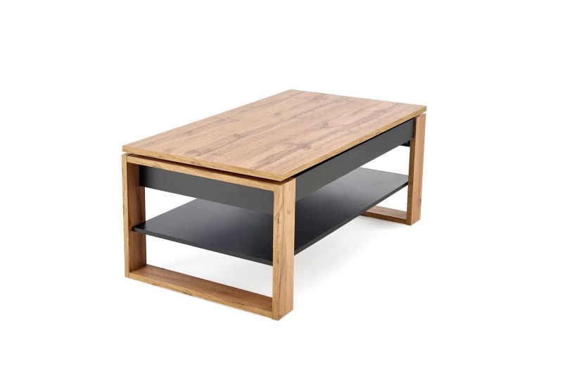 Konferenční stolek BETTY se zvedací deskou, dub artisan/černá