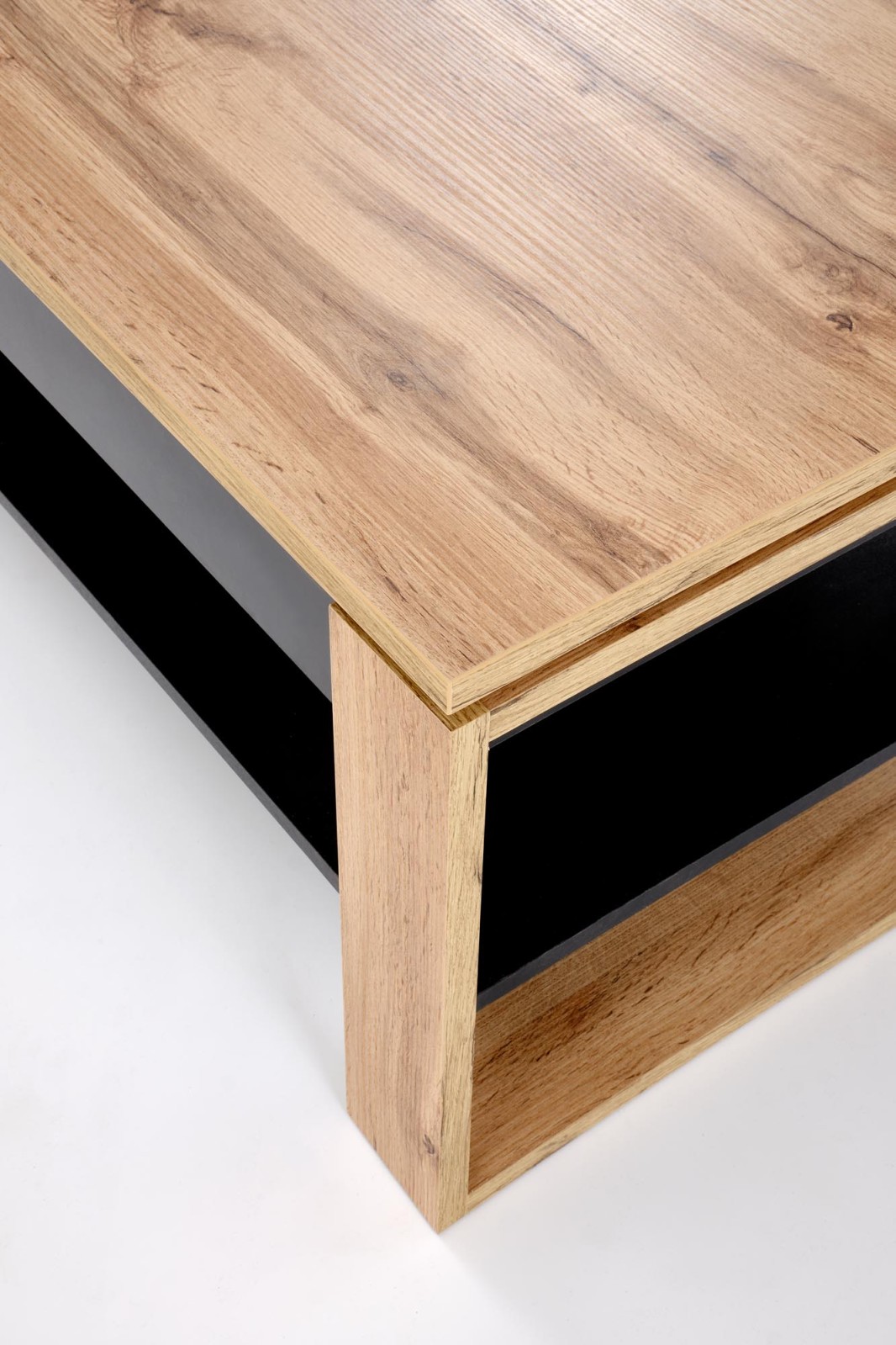 Konferenční stolek BETTY se zvedací deskou, dub artisan/černá