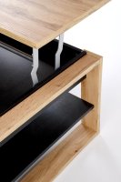 Konferenční stolek BETTY se zvedací deskou, dub artisan/černá