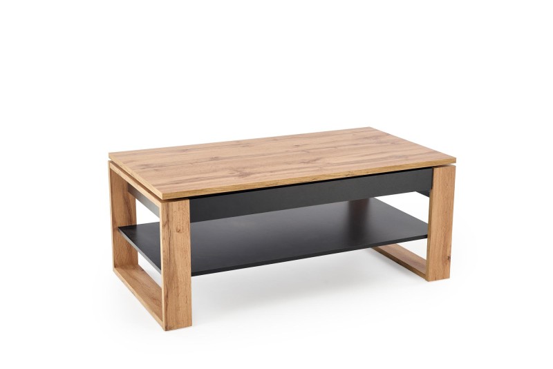 Konferenční stolek BETTY se zvedací deskou, dub artisan/černá