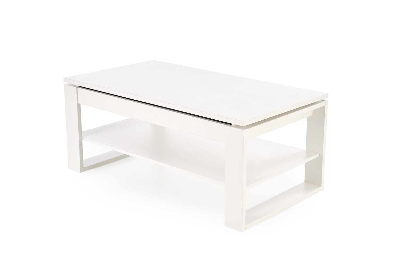 Konferenční stolek BETTY se zvedací deskou, bílý