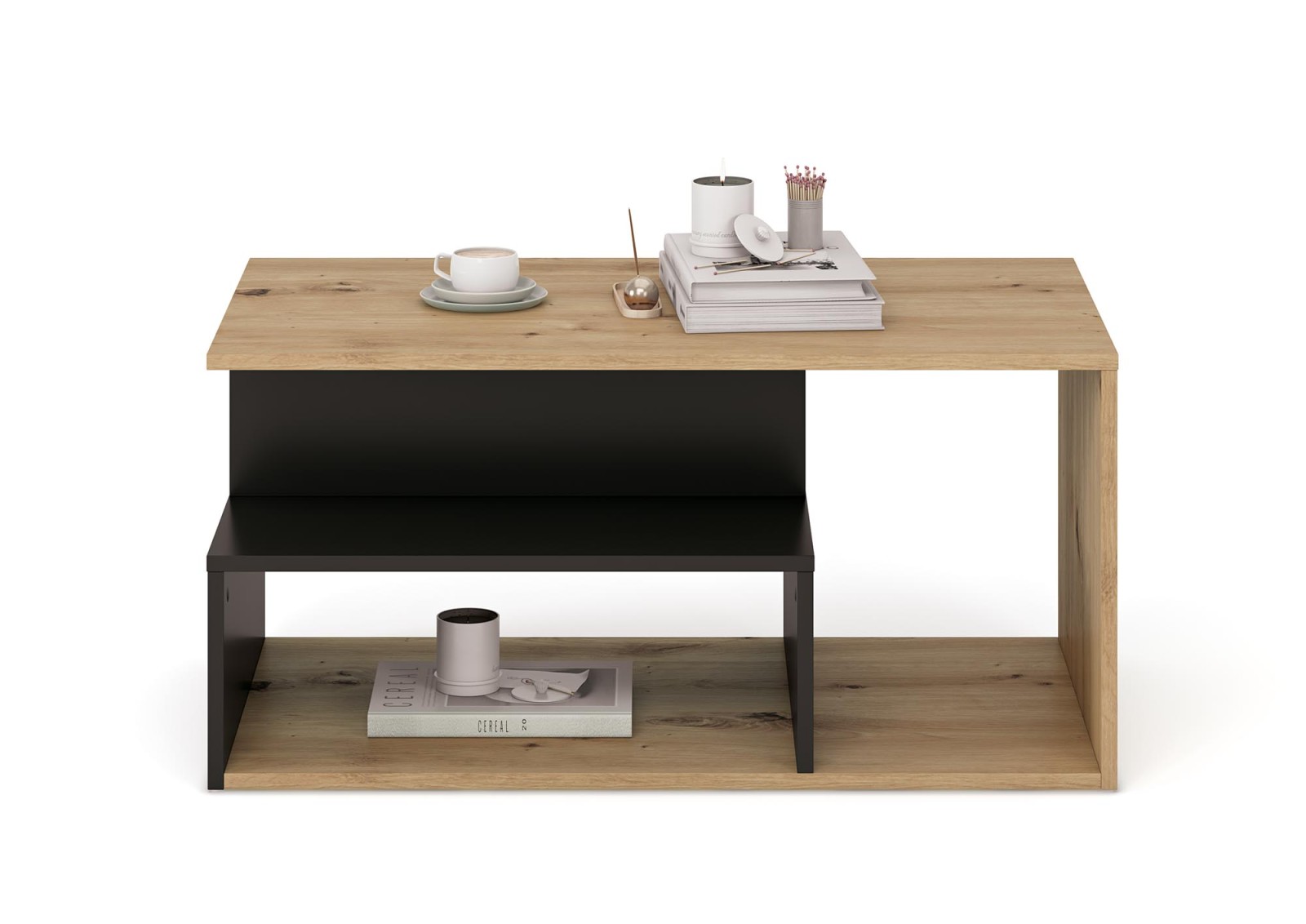 Konferenční stolek IVA dub artisan/černá