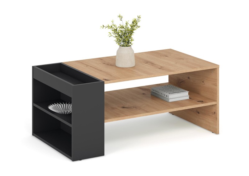Konferenční stolek MURCIA dub artisan/černá