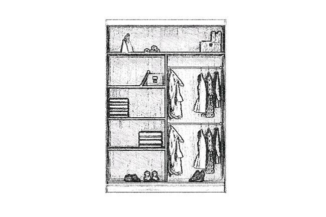 Šatní skříň RIO 150