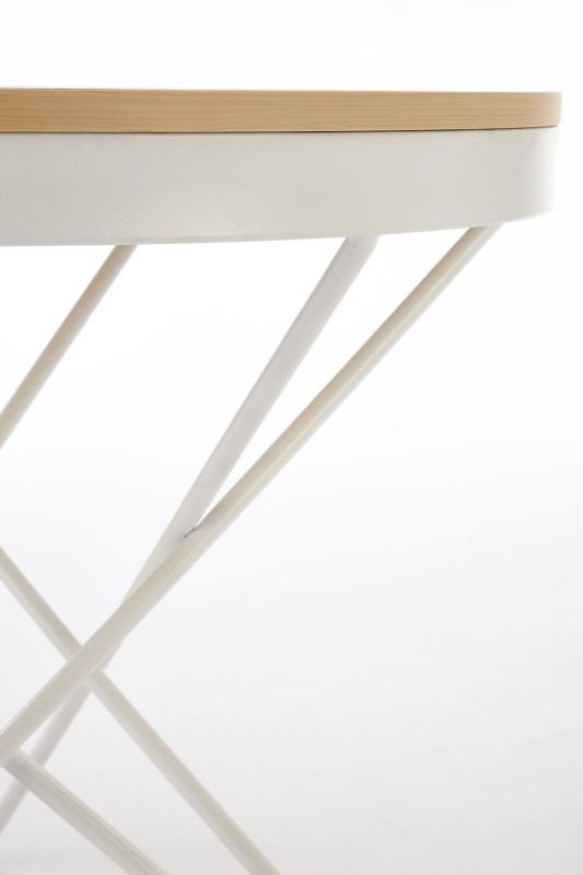 Konferenční stolek LEILA přírodní/bílá