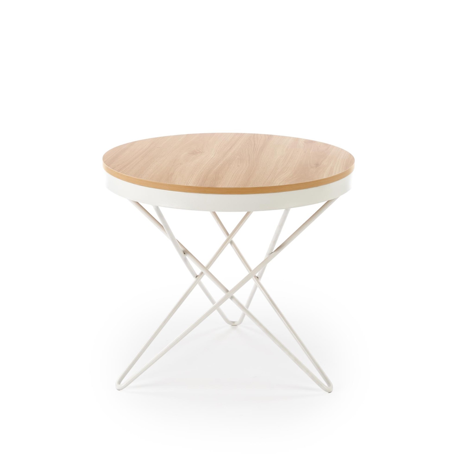 Konferenční stolek LEILA přírodní/bílá